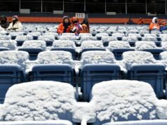 Αρκτική κρύο και χιόνι σε αγώνα πλέι οφ του Ντένβερ Μπρόνκος