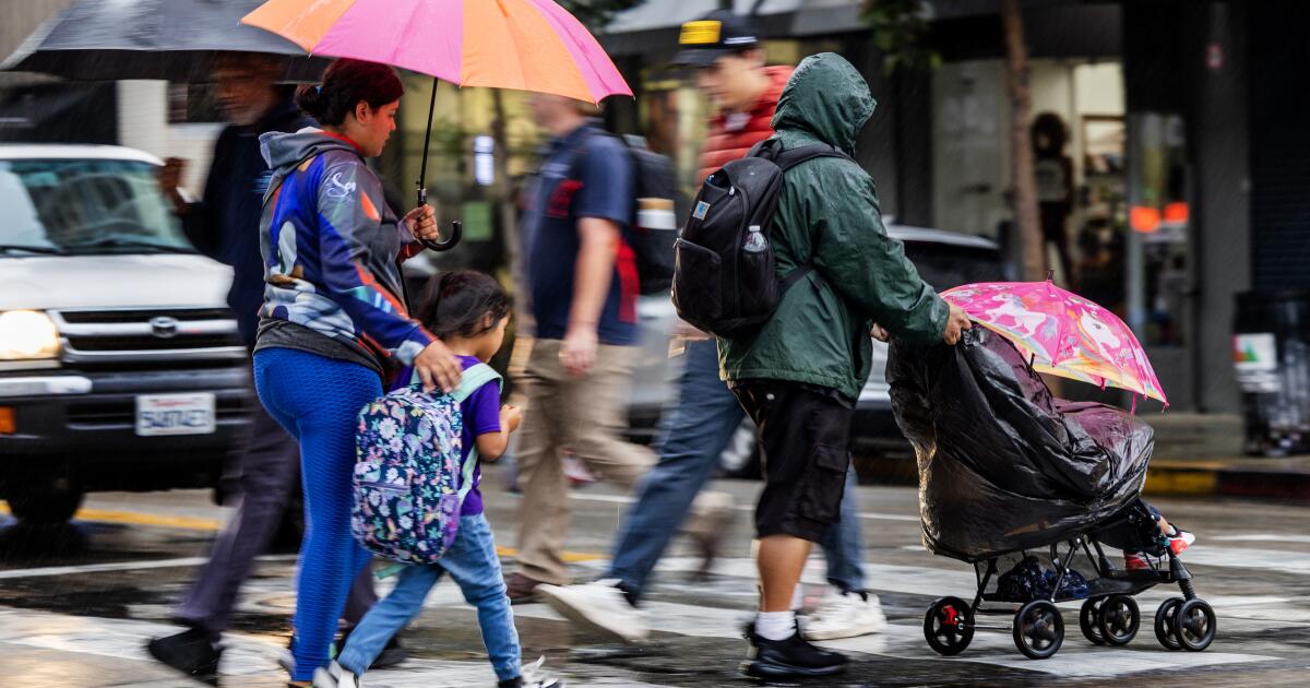 Στο Λος Άντζελες είναι πιθανές βροχές από Κυριακή έως Δευτέρα