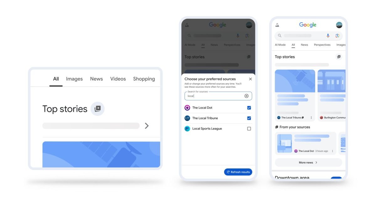 Η Google φέρνει «πηγές επιλογής» σε όλους σε κάθε γλώσσα