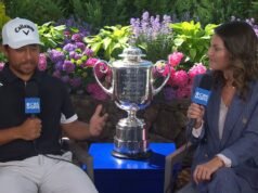Ο Xander Schauffele λέει στην Amanda Balionis “είναι αστείο μόνο αν μπορείς να γελάσεις με αυτό”